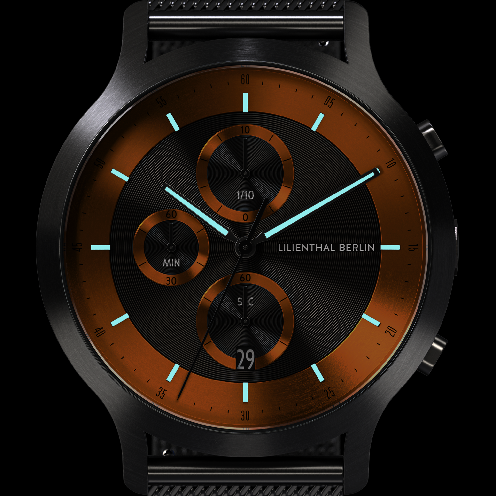 lilienthal-berlin-chronograph-lp-herrenuhr-dark-silver-orange image 7