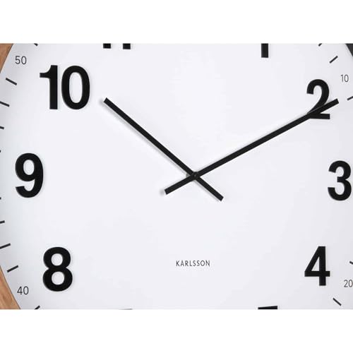 karlsson-wanduhr-esencia-classic-xl-dunkles-holz-60-cm-xxl-wanduhr image 8