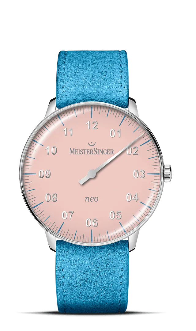meistersinger-neo-special-einzeiger-armbanduhr-hellrot image 1