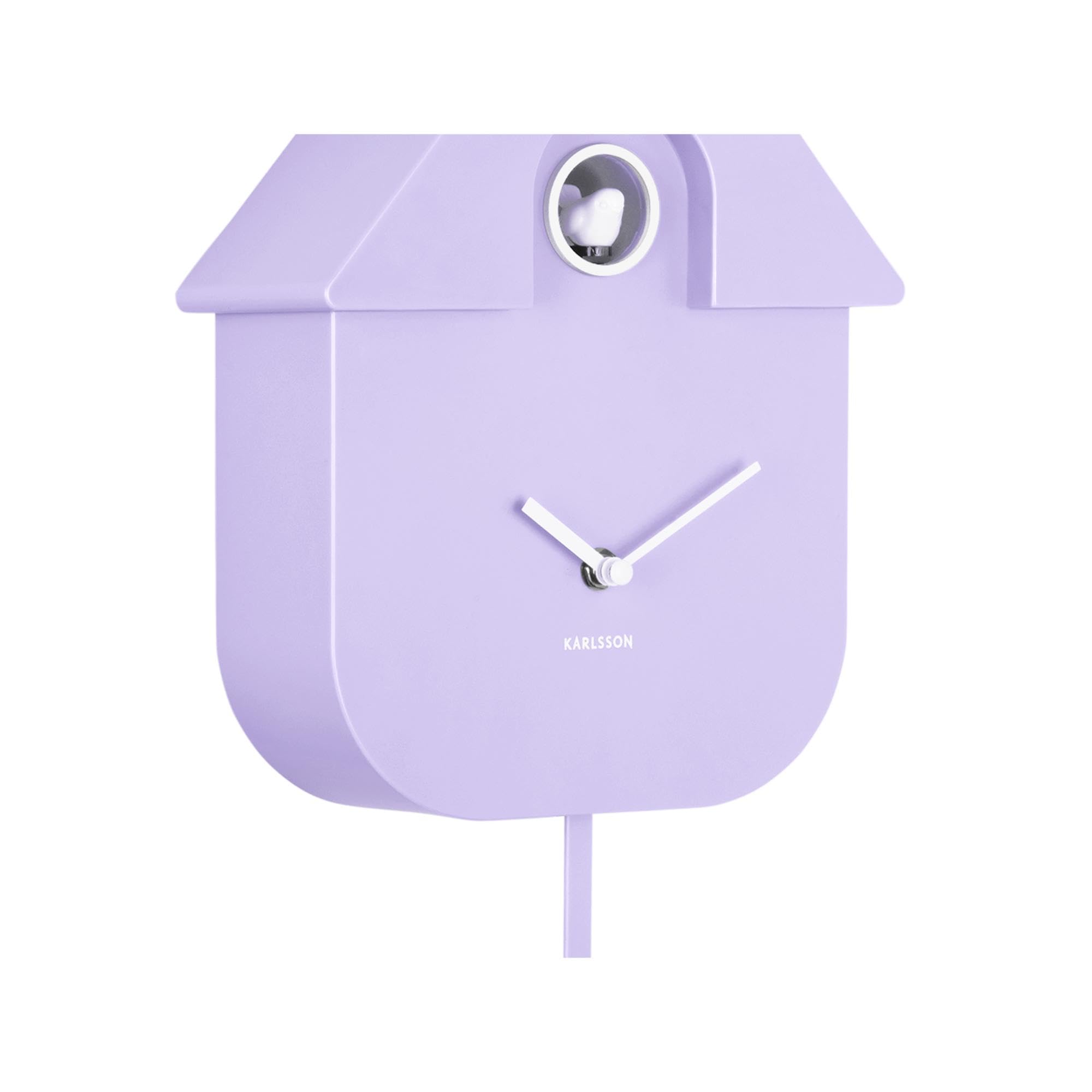 karlsson-modern-cuckoo-wanduhr-sanftes-lila-8-5-x-21-5-x-41-cm-thermoplast image 2