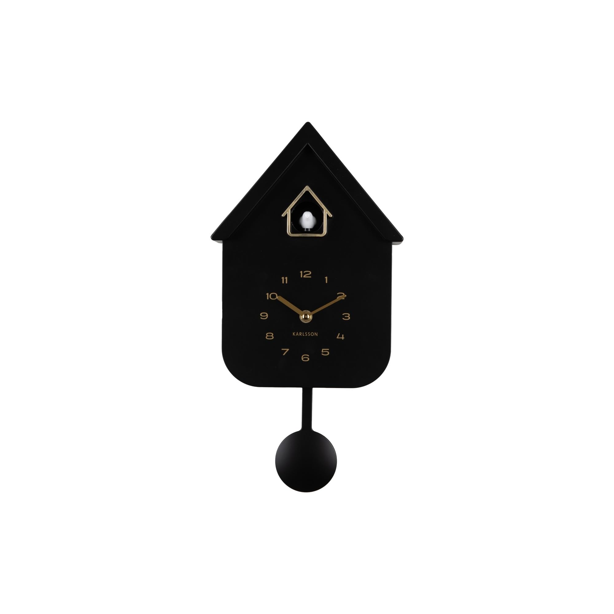 karlsson-solo-color-cuckoo-wanduhr-schwarz-21-5-x-41-cm image 3