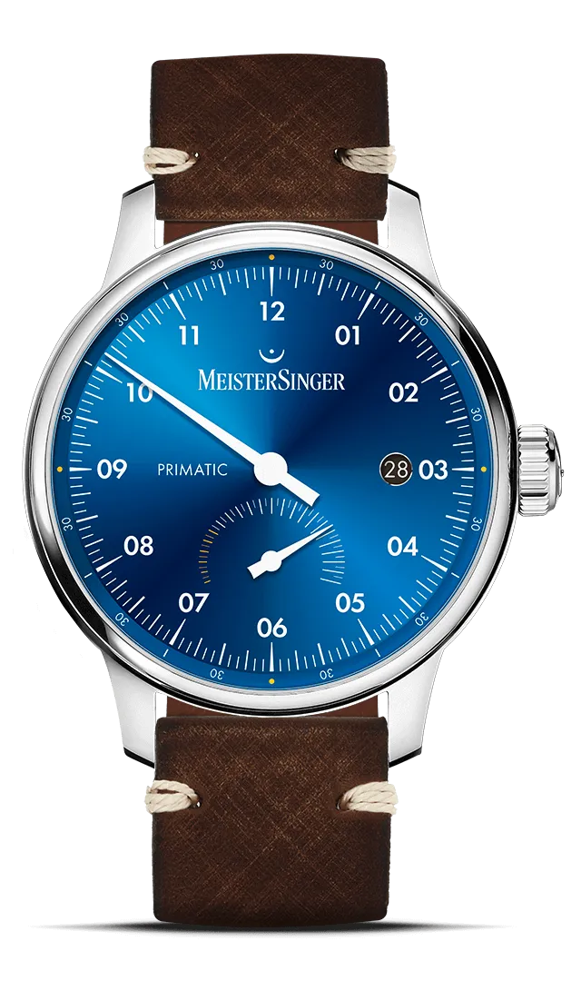meistersinger-primatic-armbanduhr-mittelblau image 1