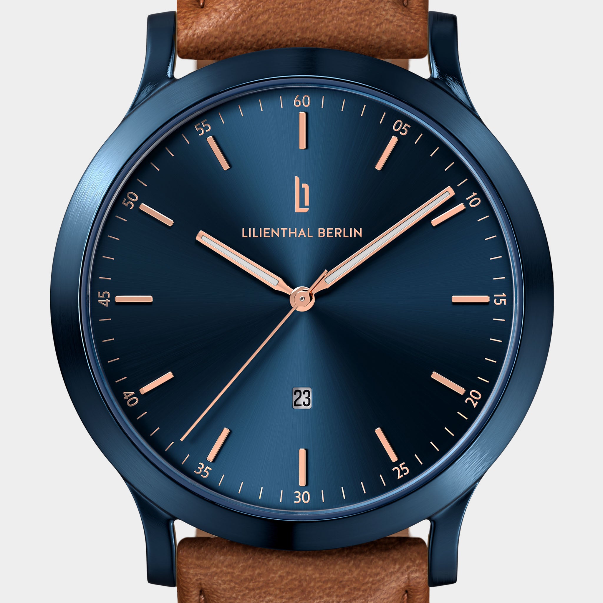 lilienthal-berlin-huxley-herrenuhr-blue-rose-gold-40-mm image 6