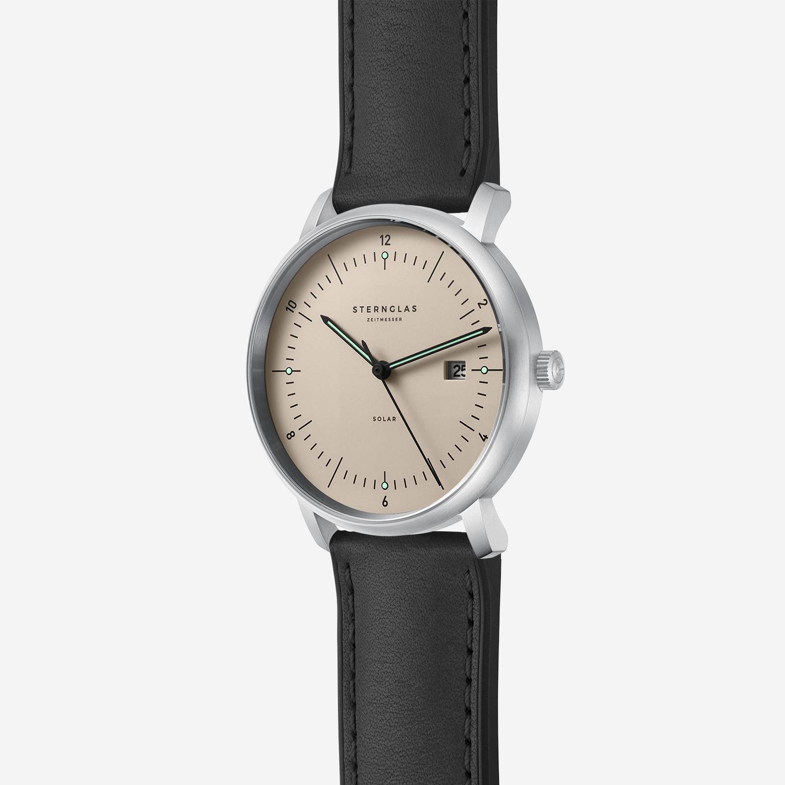 sternglas-naos-solar-edition-titan-sandbraun-silber-38-mm-solaruhr-aus-titan-gra image 3