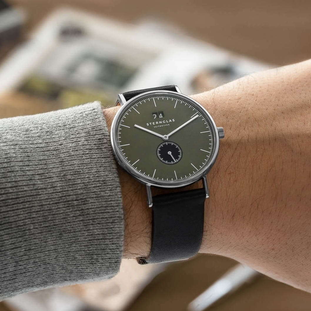 sternglas-ivo-rauchgr-n-herrenuhr-40-mm image 8