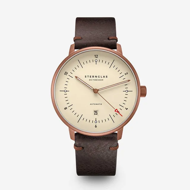 sternglas-naos-xl-automatik-alabaster-bronze-42-mm-automatikuhr-in-bronze-optik image 1