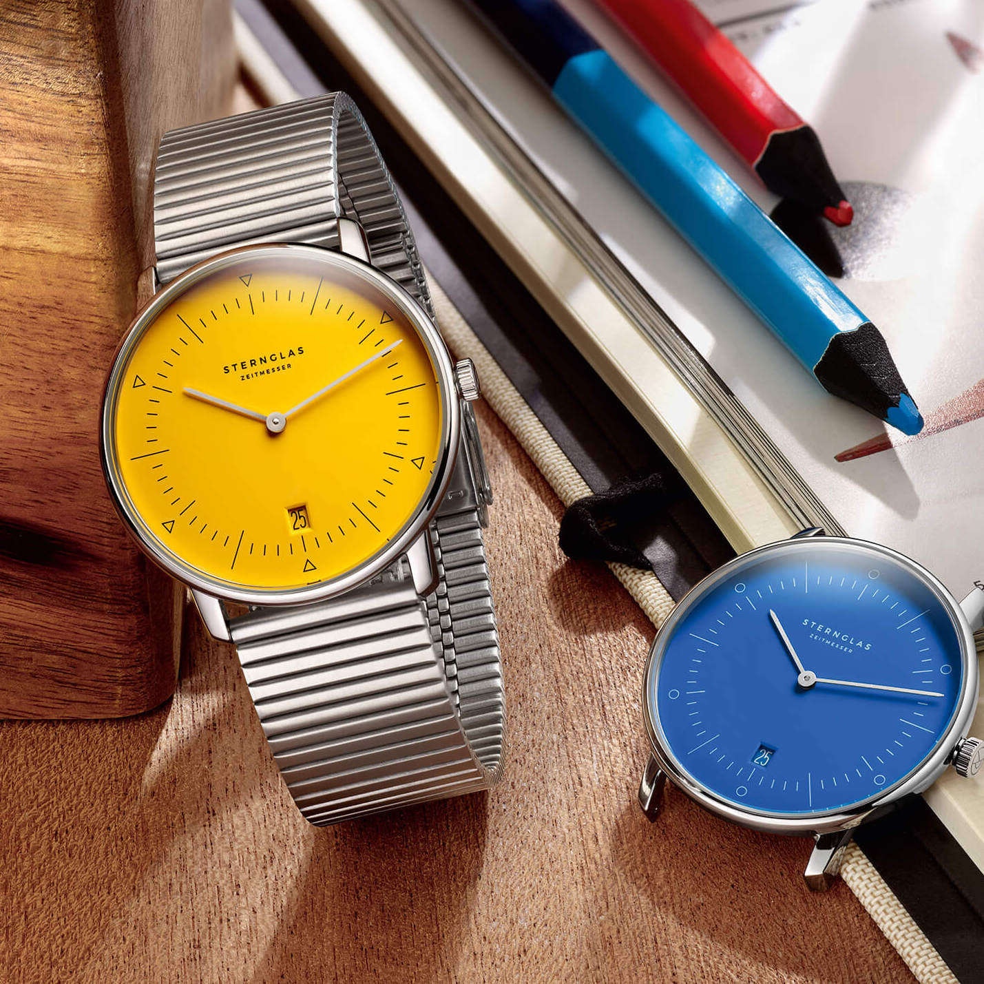 sternglas-naos-edition-bauhaus-ii-gelb-38-mm-saphirglas image 8