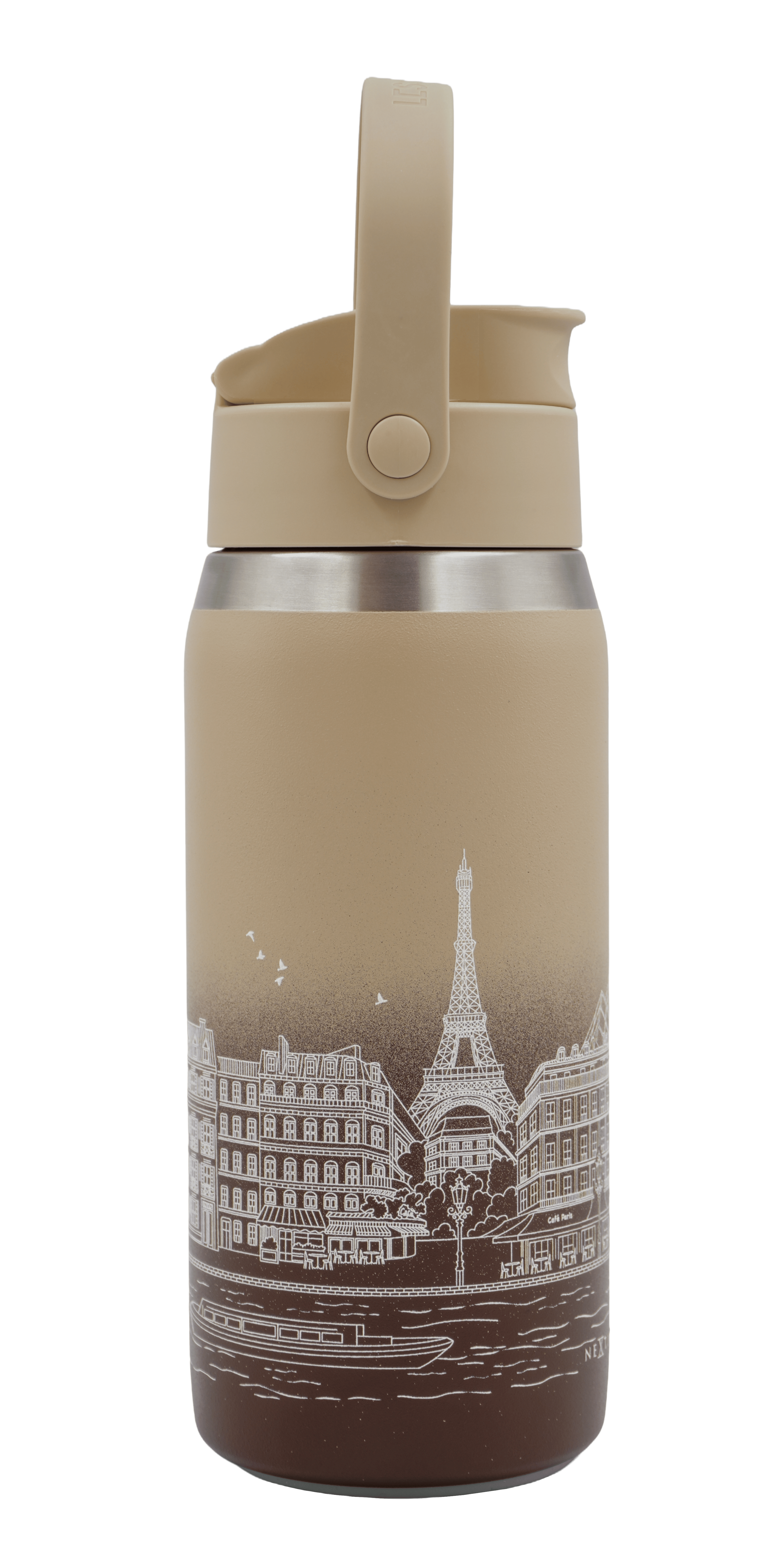 nextime-skyline-bottle-paris-thermoflasche-355-473-710-ml-braun image 7