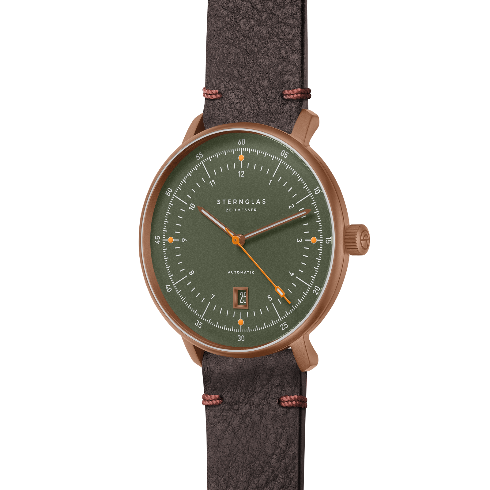 sternglas-hamburg-pro-automatik-uhr-dunkelgr-n-42-mm-leder image 3