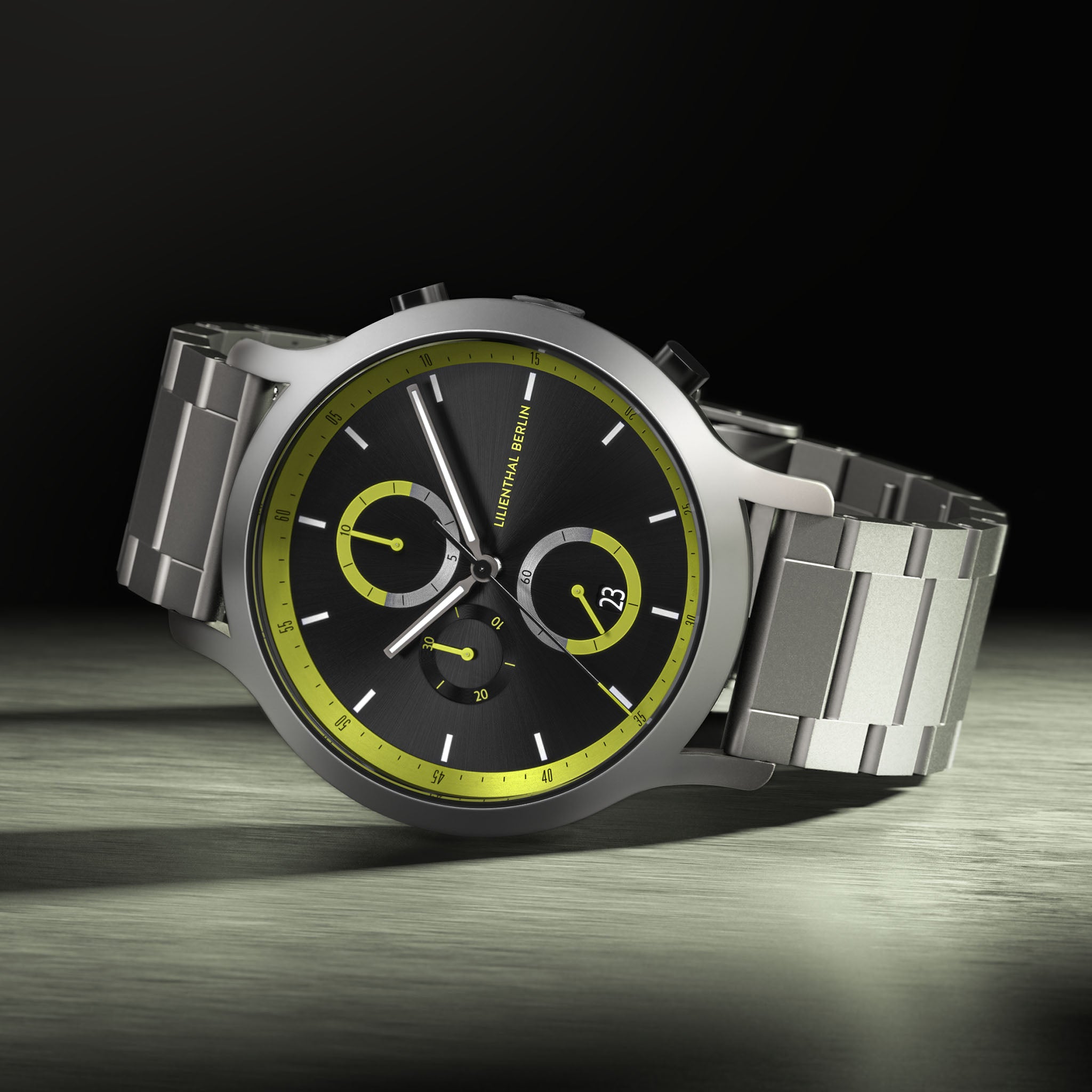lilienthal-berlin-chronograph-remix-ii-herrenuhr-grau-gr-n image 3