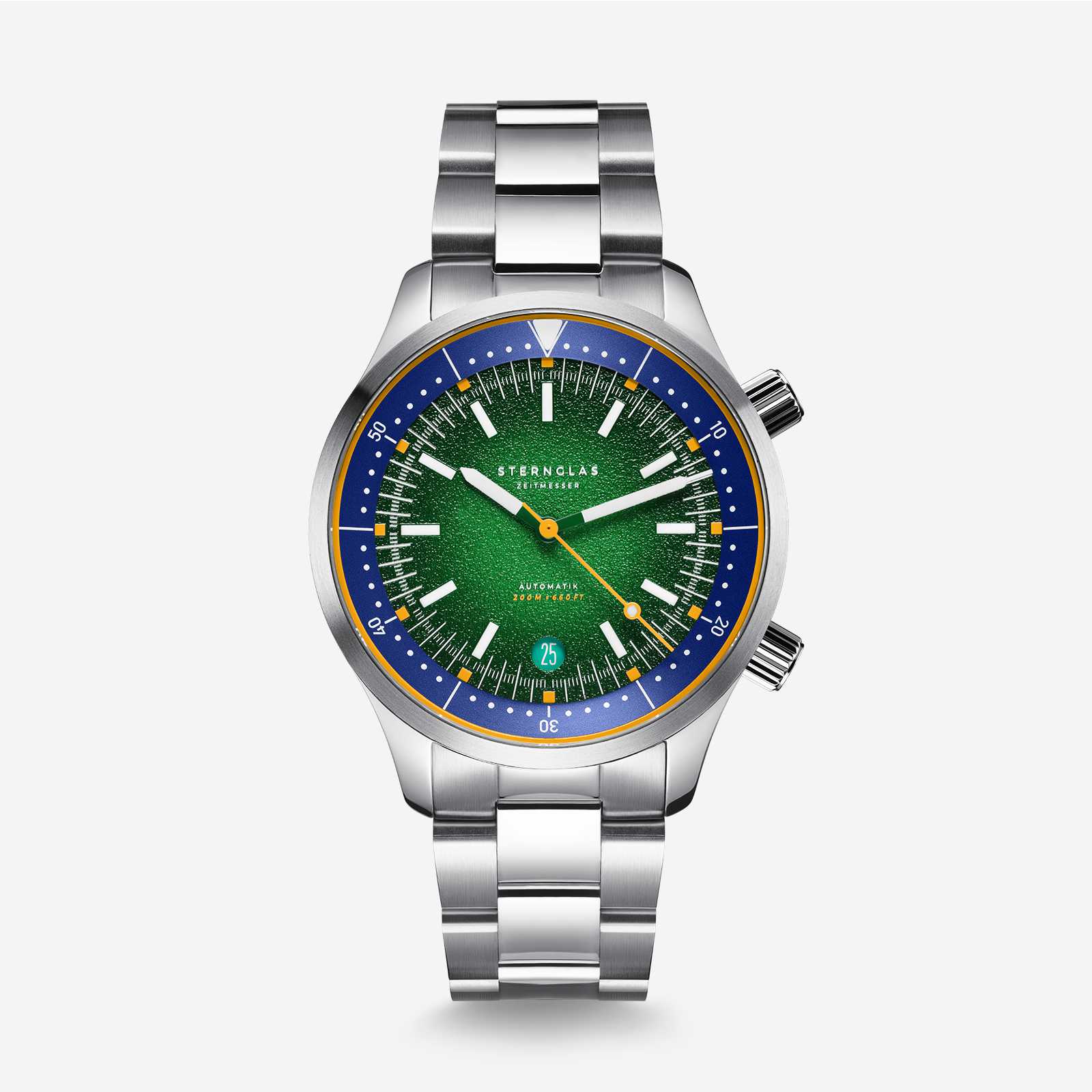 sterngas-merion-gr-n-orange-taucheruhr-automatik-42-mm-kautschuk image 1