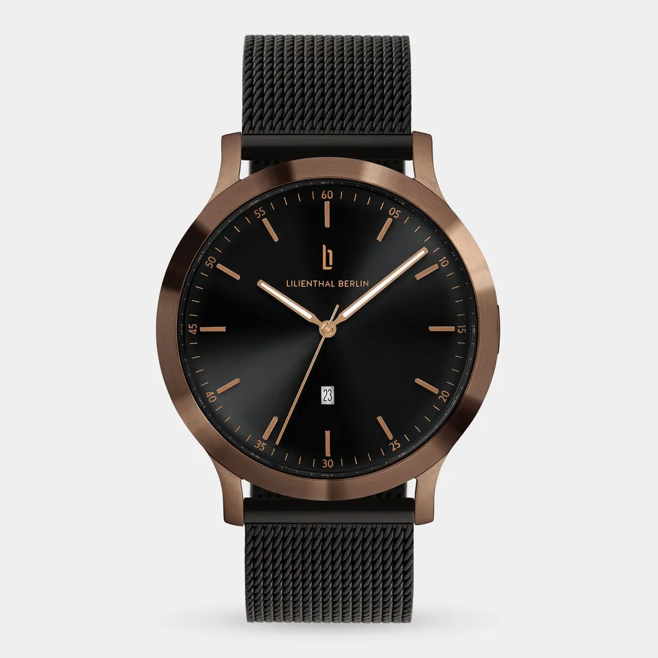 lilienthal-berlin-huxley-uhr-bronze-black image 1