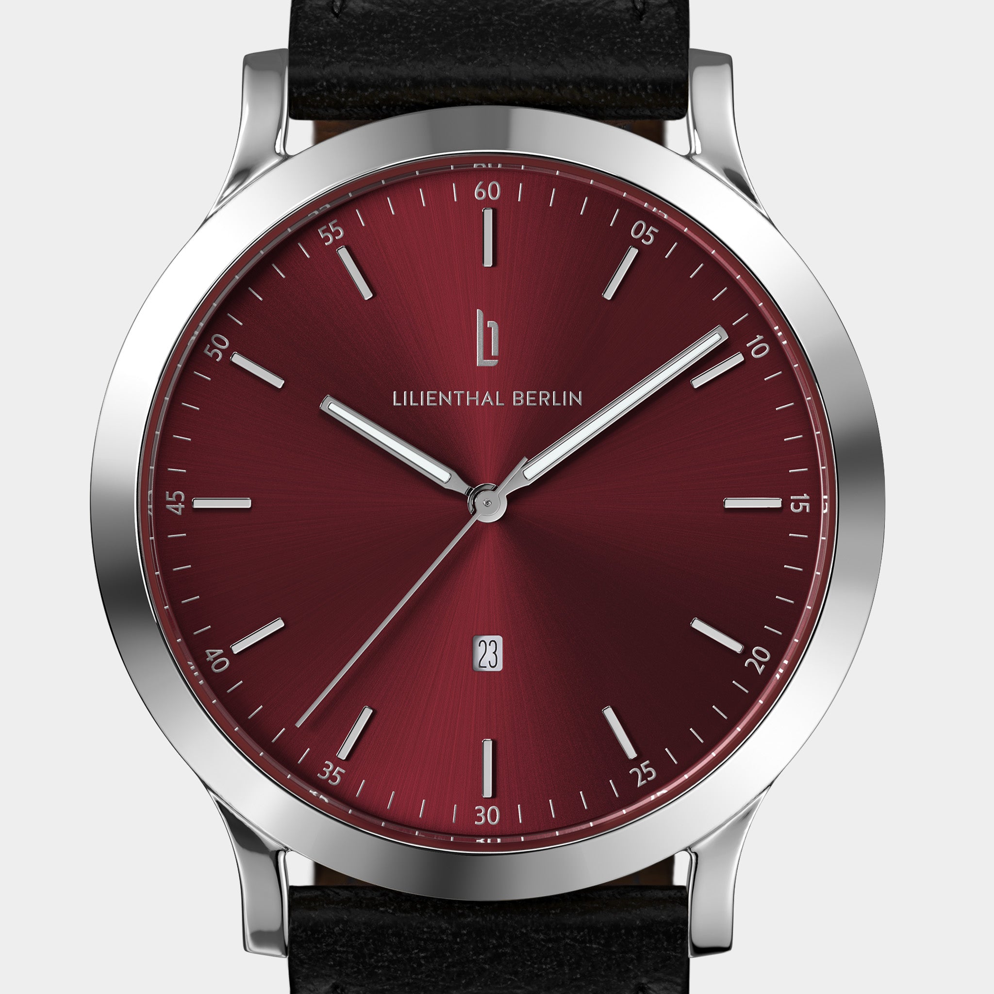 lilienthal-berlin-huxley-silver-bordeaux-armbanduhr-40-mm image 6