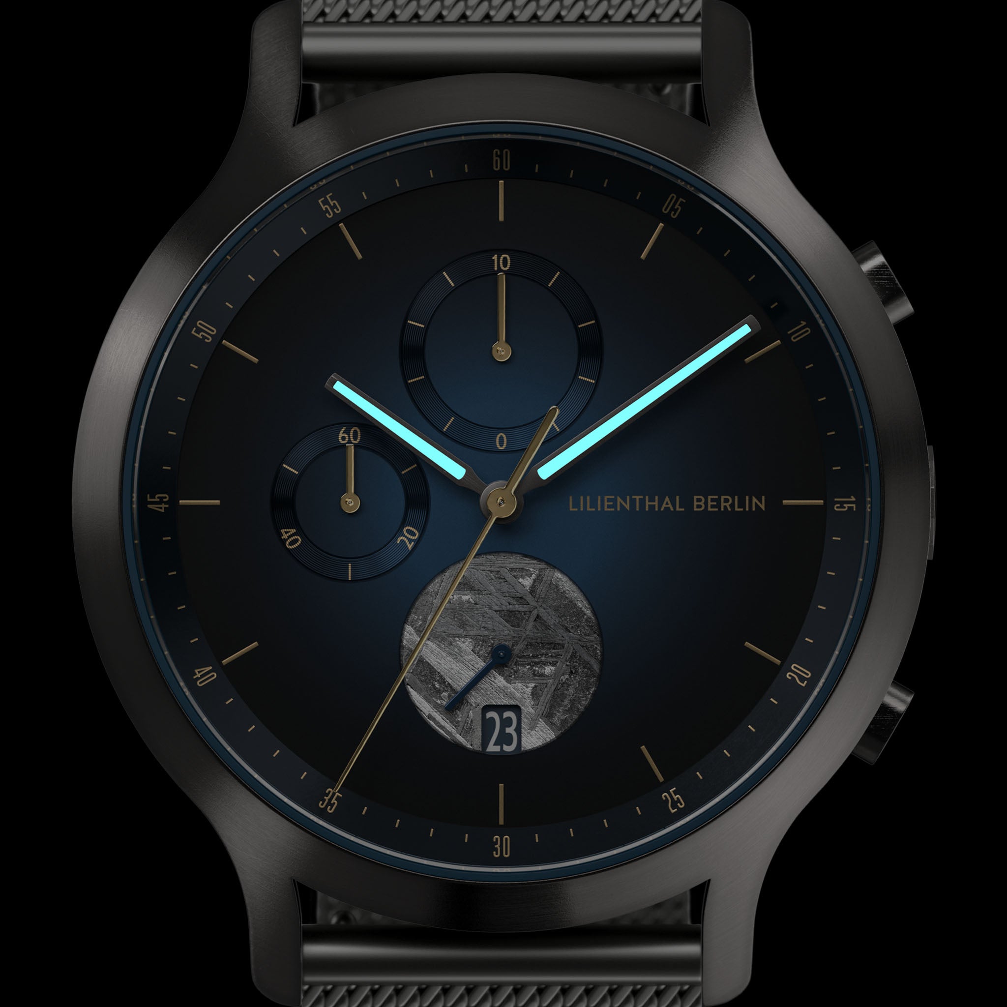 lilienthal-berlin-chronograph-meteorite-midnight-gold-armbanduhr image 7
