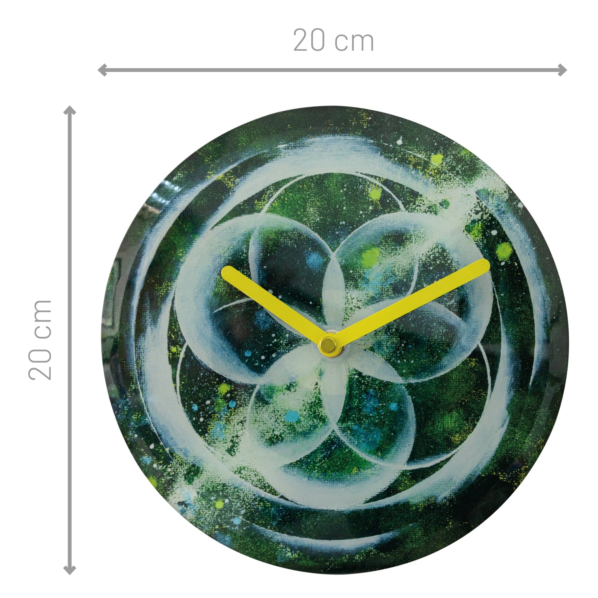 nextime-cosmo-table-tisch-wanduhr-20-cm-glas-gr-n-lautlos image 5