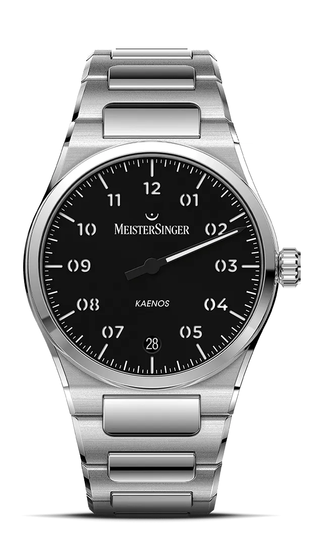 meistersinger-kaenos-armbanduhr-schwarz image 1