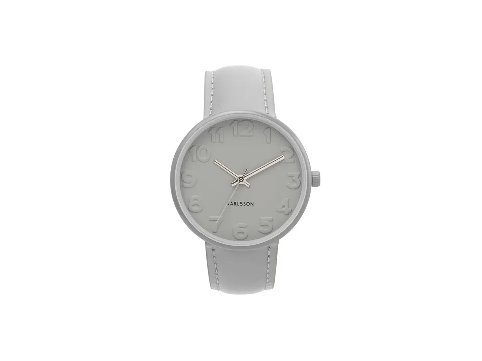 karlsson-ms-grey-damen-armbanduhr-stahl-mausgrau-3-2-cm image 1