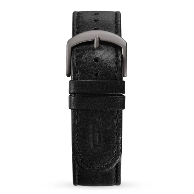 lilienthal-berlin-leather-strap-leder-wechselarmband-schwarz image 1