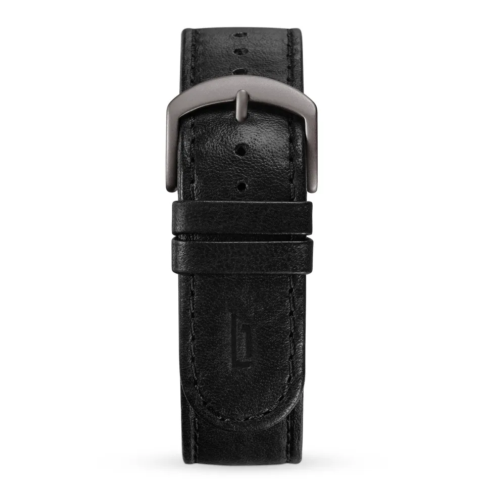 lilienthal-berlin-leather-strap-leder-wechselarmband-schwarz image 1