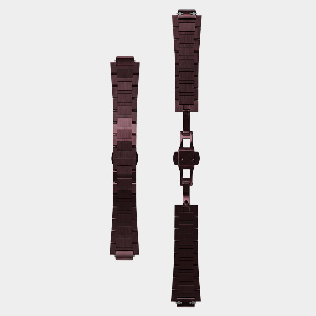lilienthal-berlin-edelstahl-armband-burgundy-f-r-lilienthal-1 image 3