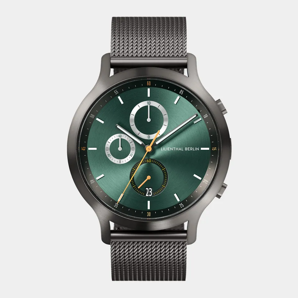 lilienthal-berlin-chronograph-getaway-green-armbanduhr image 1