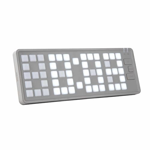 karlsson-keyboard-led-wecker-hellgrau image 5