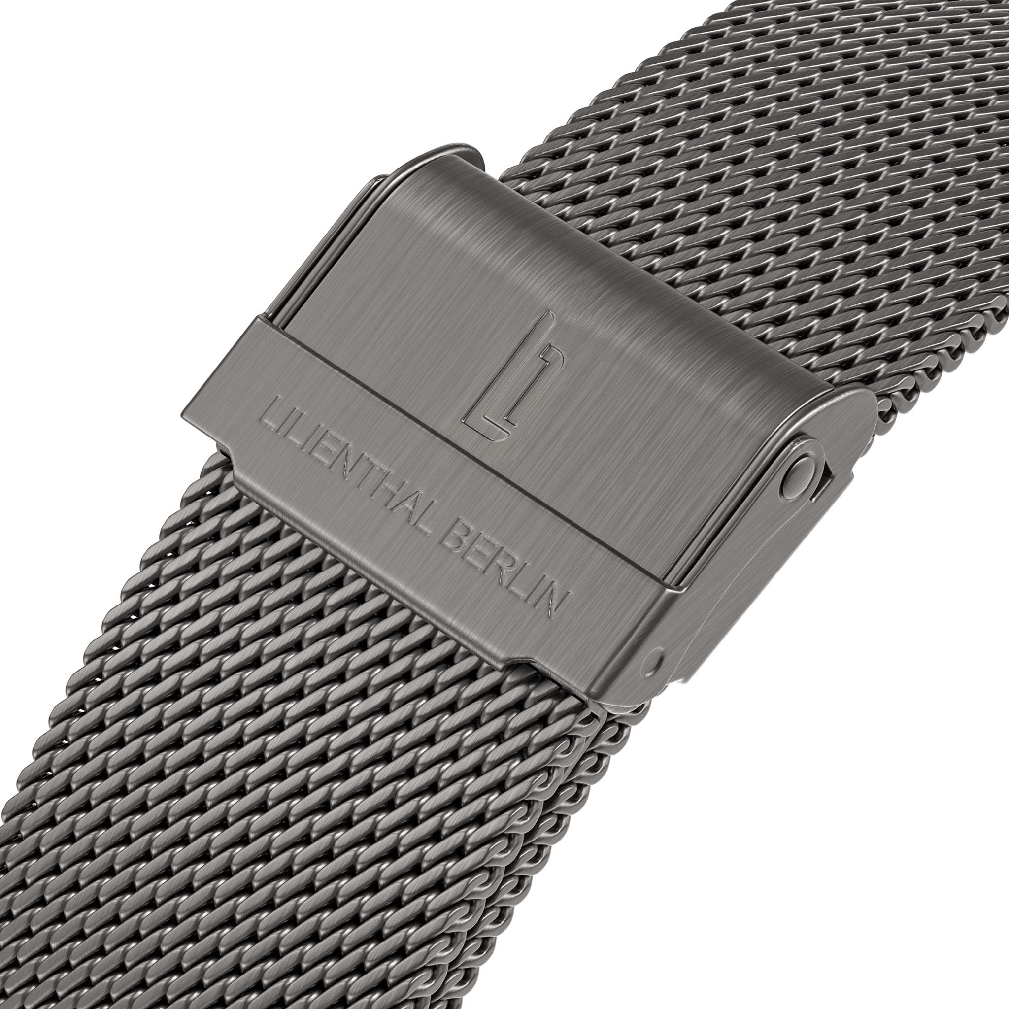 lilienthal-berlin-mesh-strap-anthracite-brushed-wechselarmband image 2