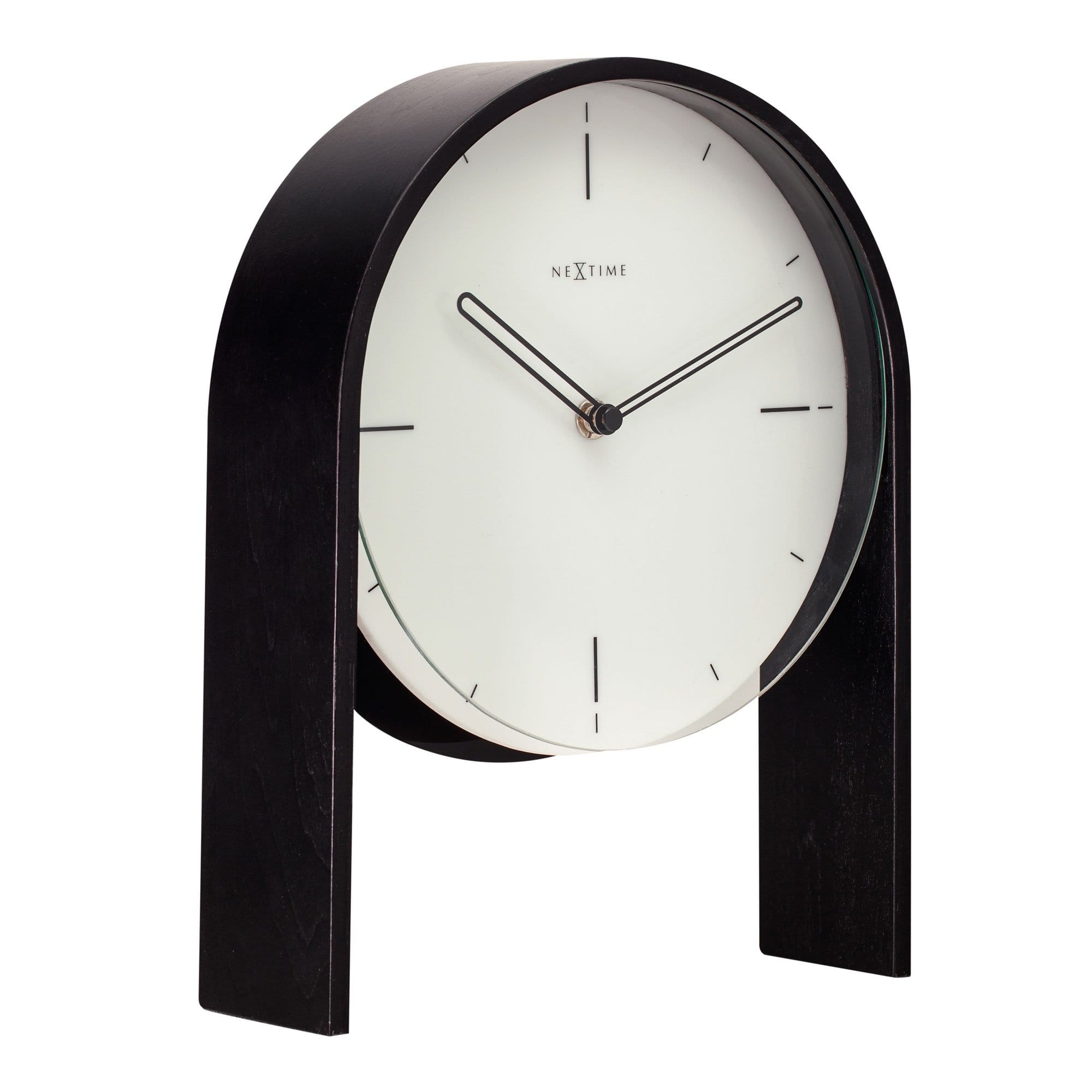 nextime-noa-table-tischuhr-27-x-21-x-6-5-cm-holz-schwarz image 8