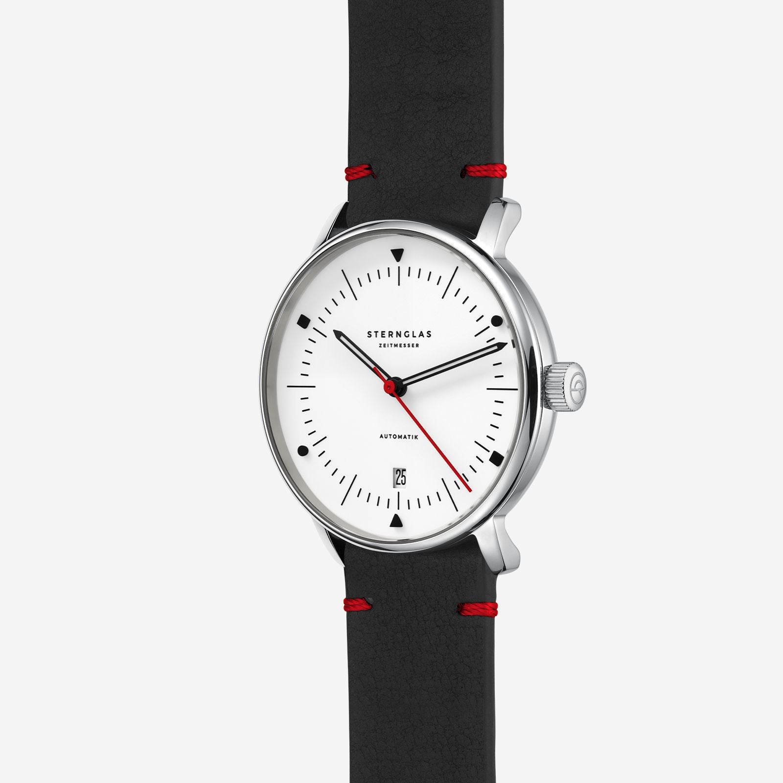 sternglas-naos-automatik-edition-bauhaus-x-rot-armbanduhr-38-mm-leder image 4