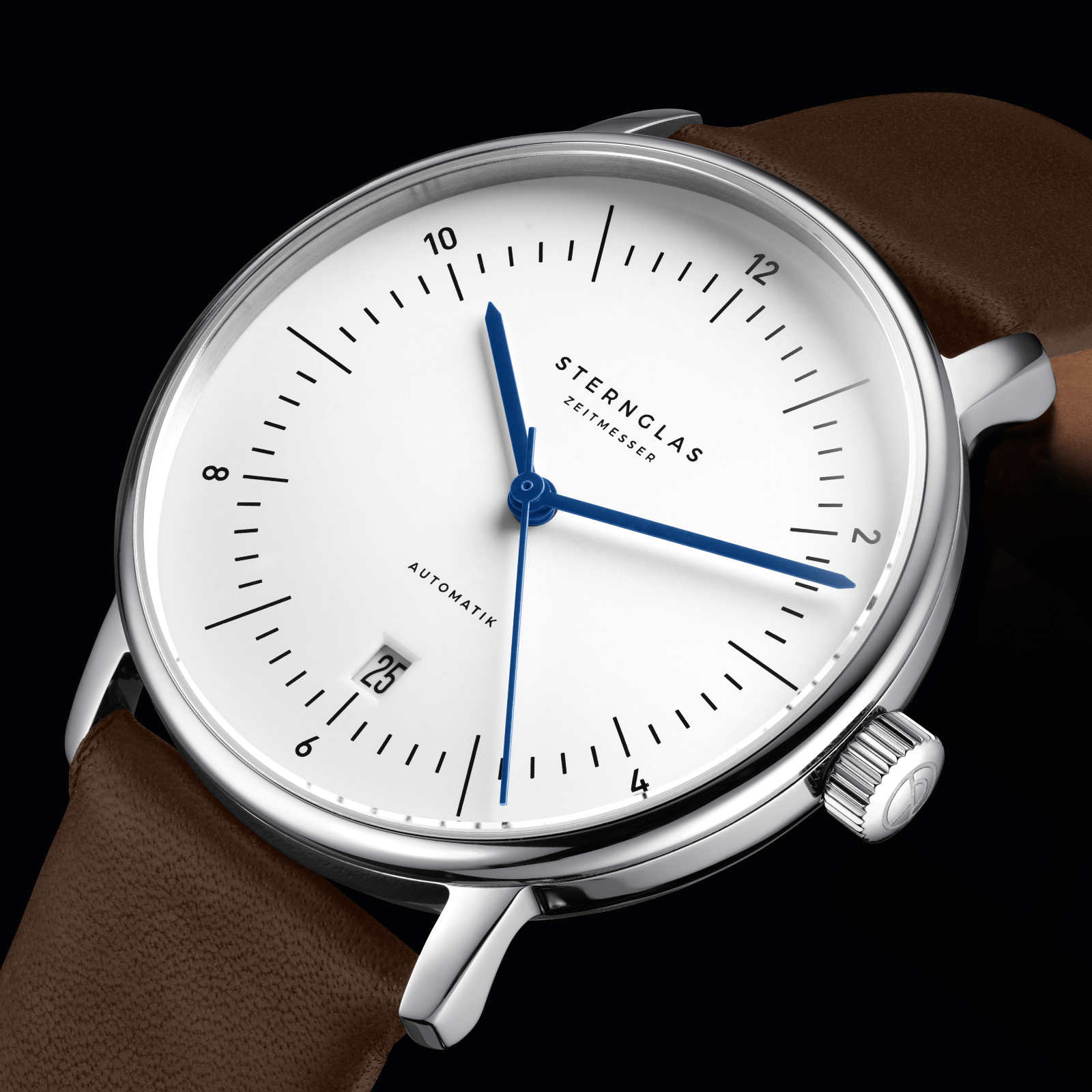 sternglas-naos-automatik-armbanduhr-38-mm-wei-silber-leder-sichtboden image 2