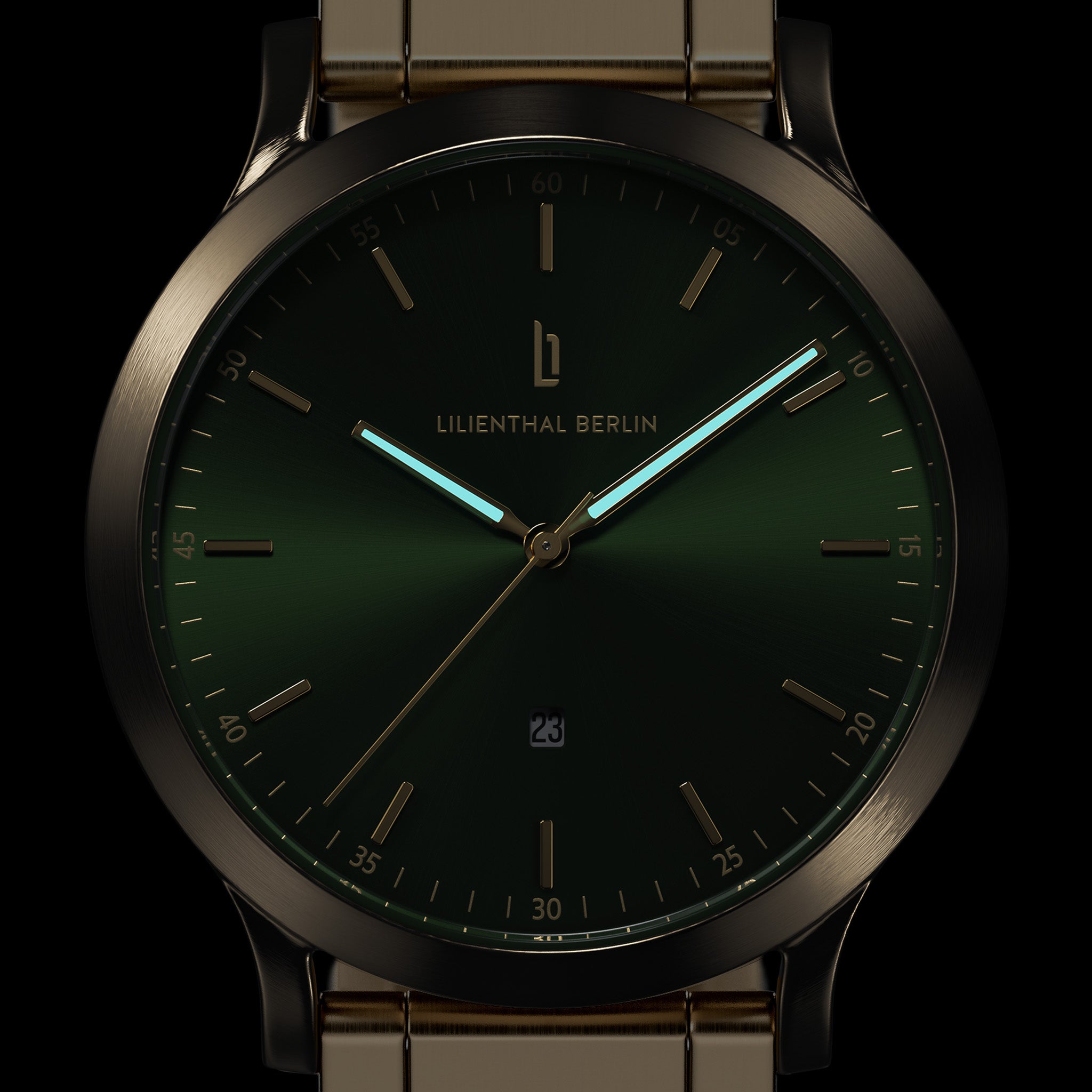 lilienthal-berlin-huxley-beige-gold-green-armbanduhr-40-mm image 6