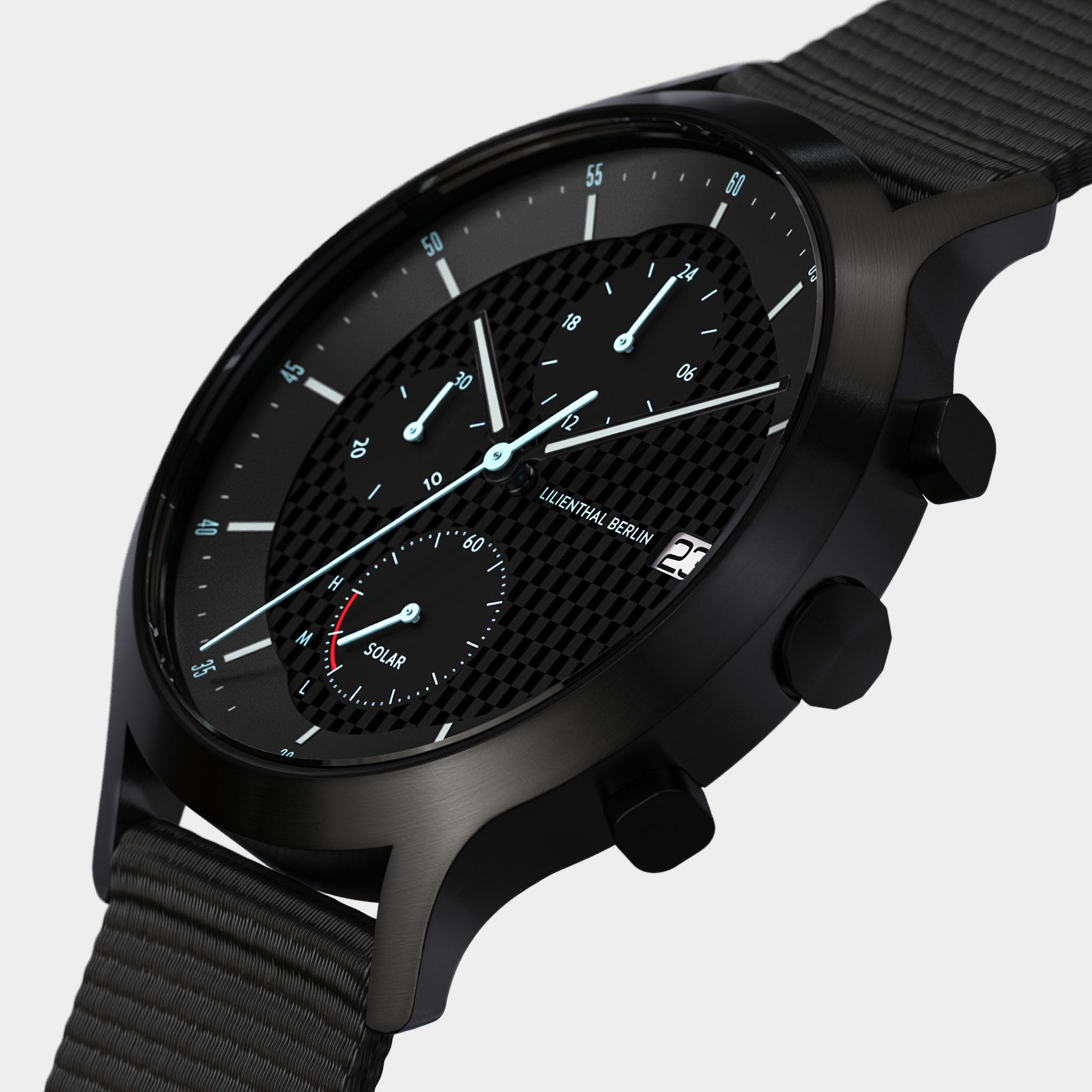 lilienthal-berlin-chronograph-solar-edition-i-herrenuhr-mit-wechselarmband image 2