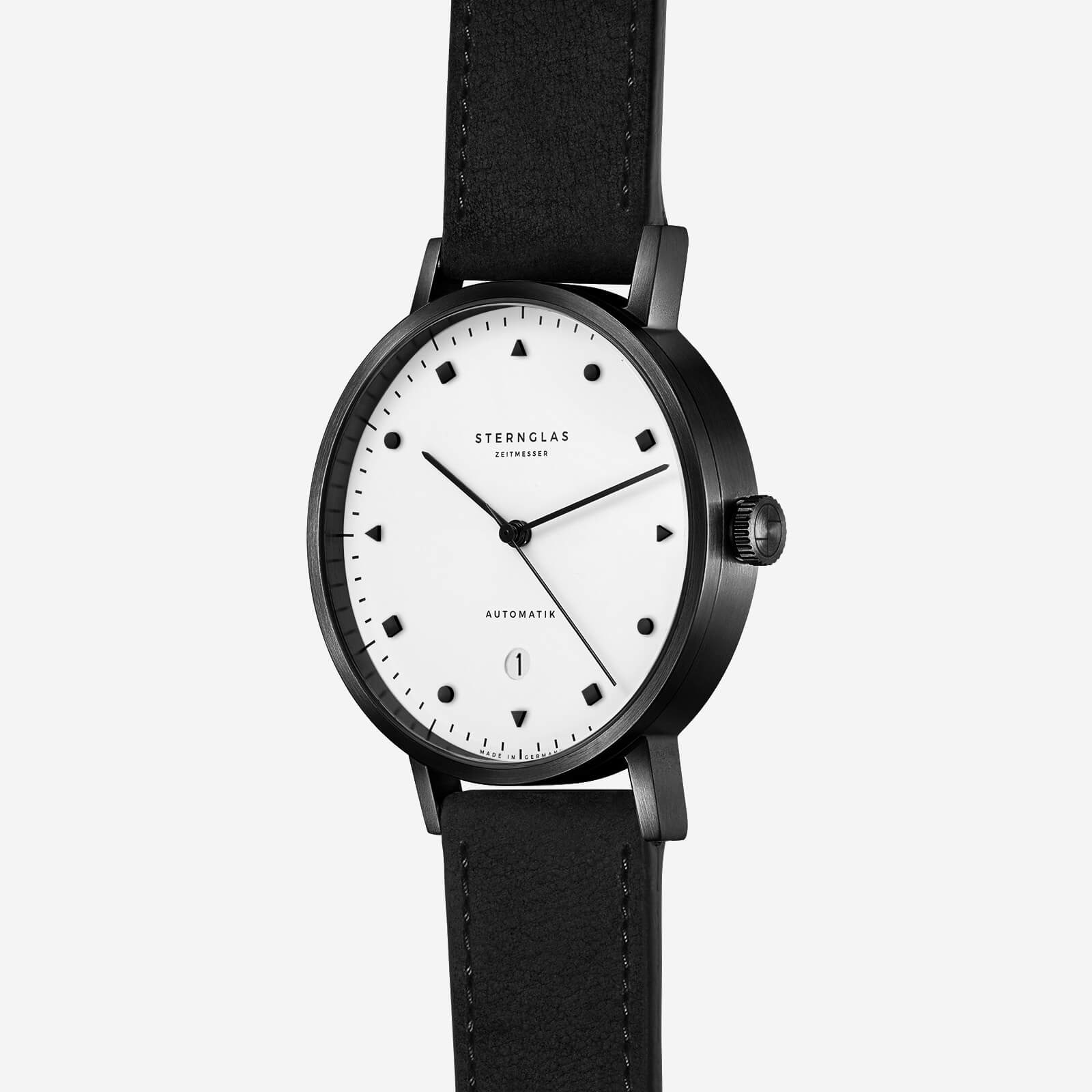 sternglas-zirkel-edition-bauhaus-automatik-40-mm-dlc-limitiert image 2