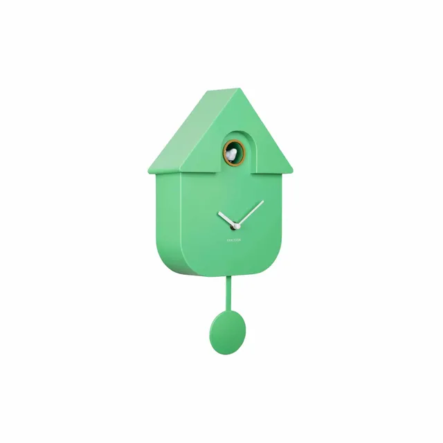 karlsson-modern-cuckoo-kuckucksuhr-gr-n-8-5x21-5x41-cm-thermoplast image 1