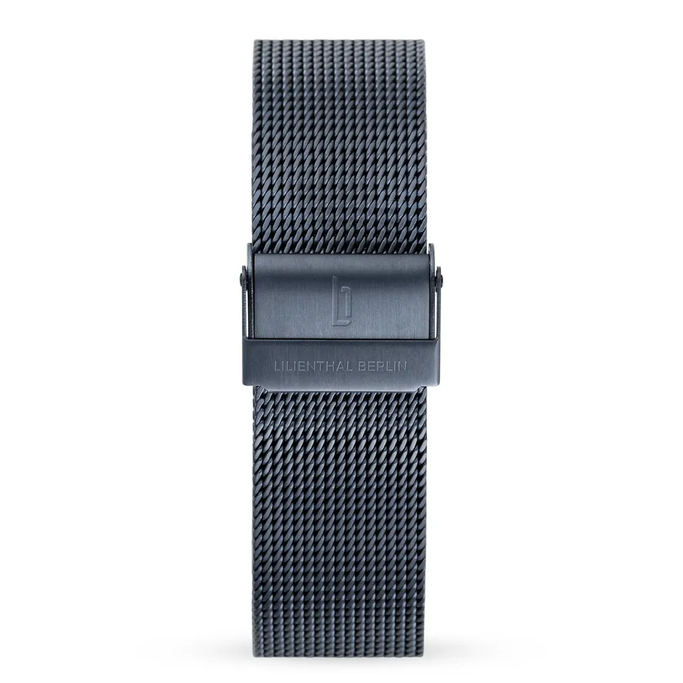 lilienthal-berlin-mesh-strap-wechselarmband-blue-brushed image 1