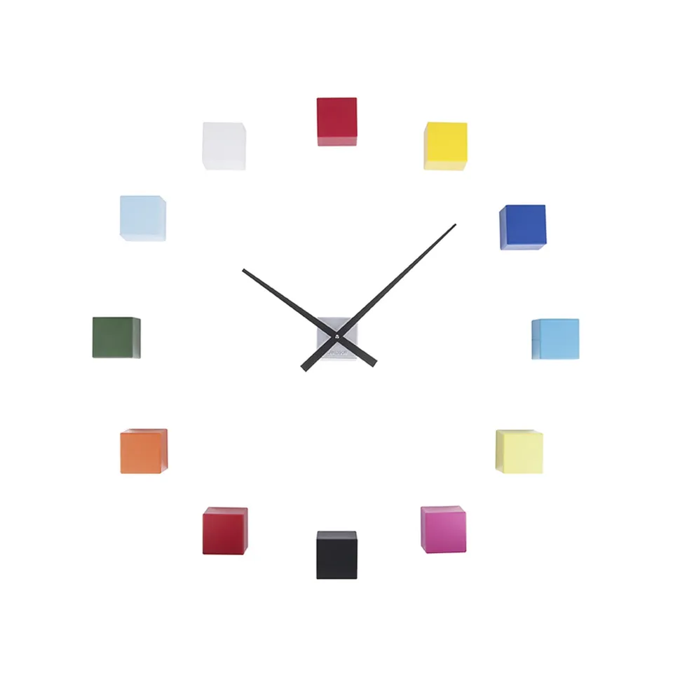 karlsson-diy-cubic-wanduhr-ka5698mc-mehrfarbig-kunststoff image 1