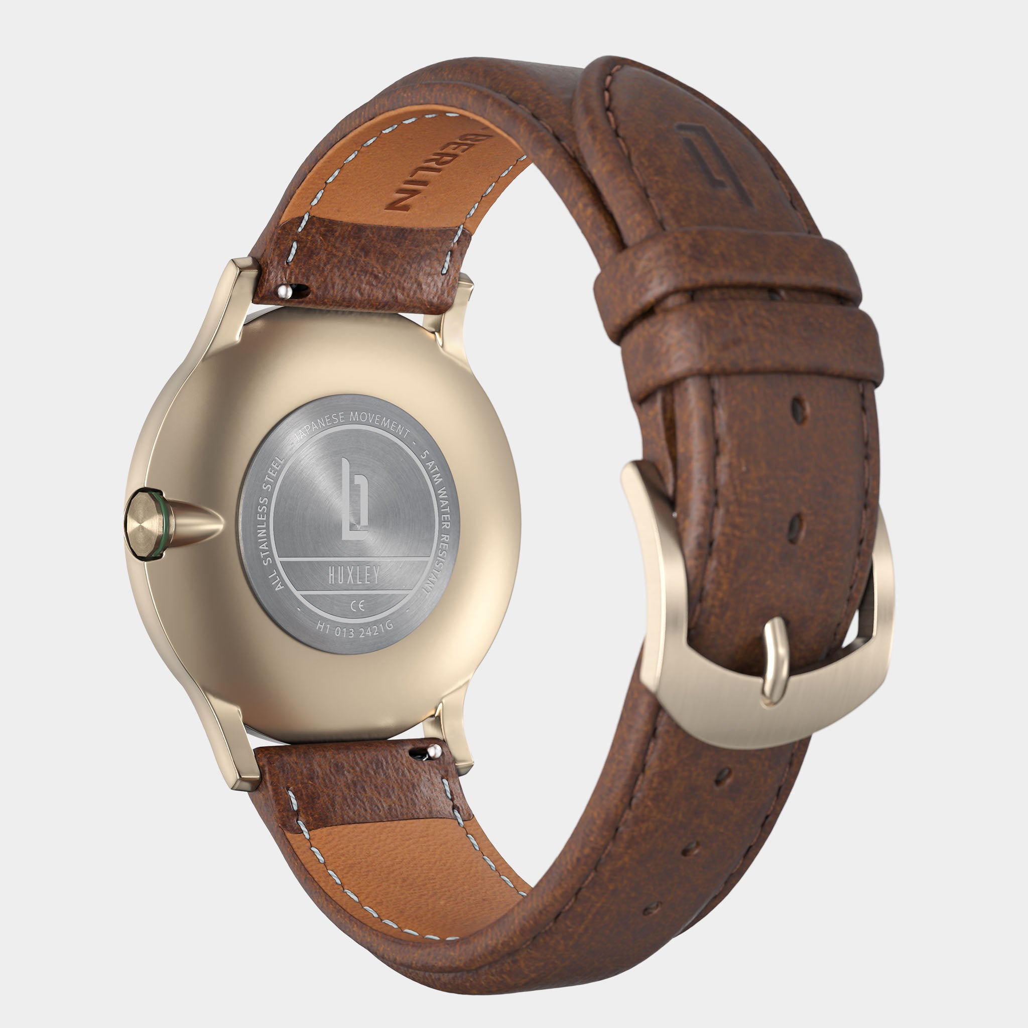 lilienthal-berlin-huxley-armbanduhr-beige-gold-green-40-mm image 7