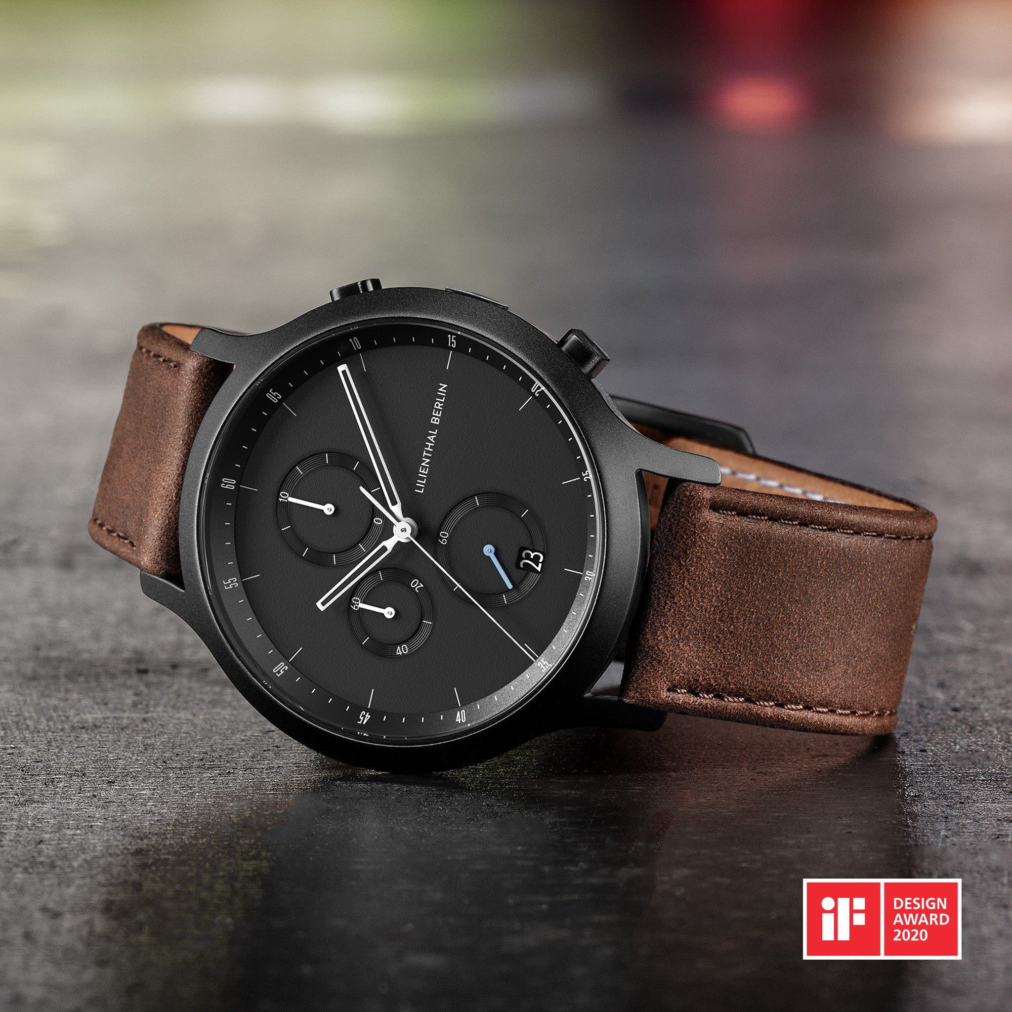 lilienthal-berlin-chronograph-uhr-all-black image 3