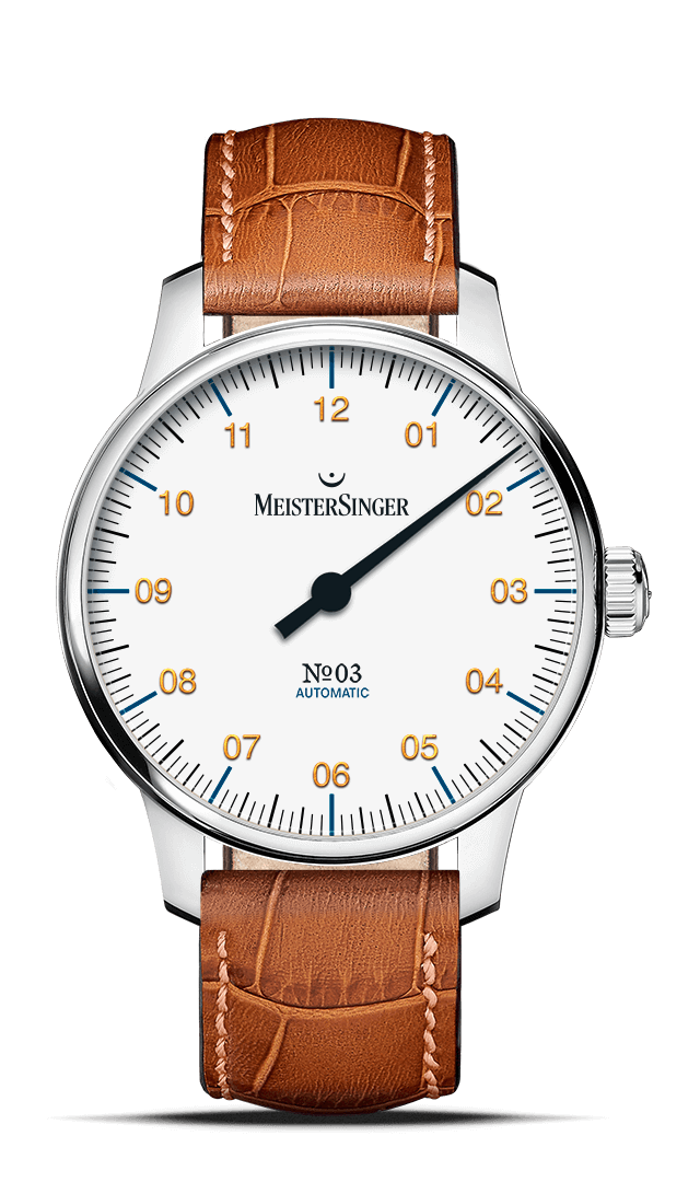 meistersinger-03-38mm-armbanduhr-wei image 1