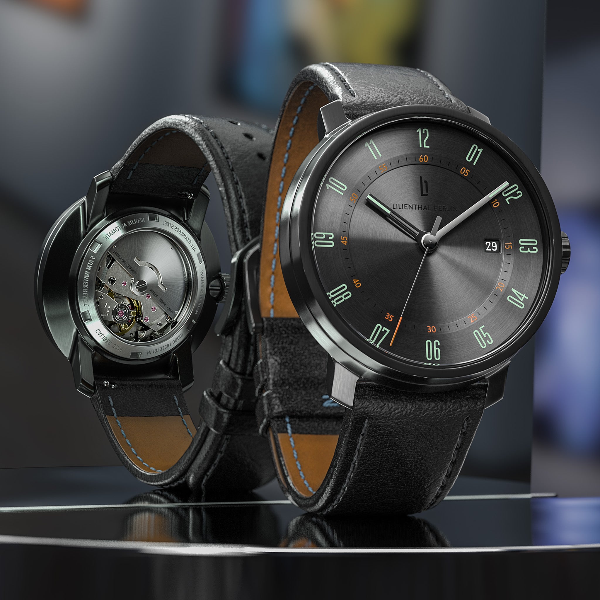 lilienthal-berlin-neolux-automatik-armbanduhr-slate-gray-42-mm image 3