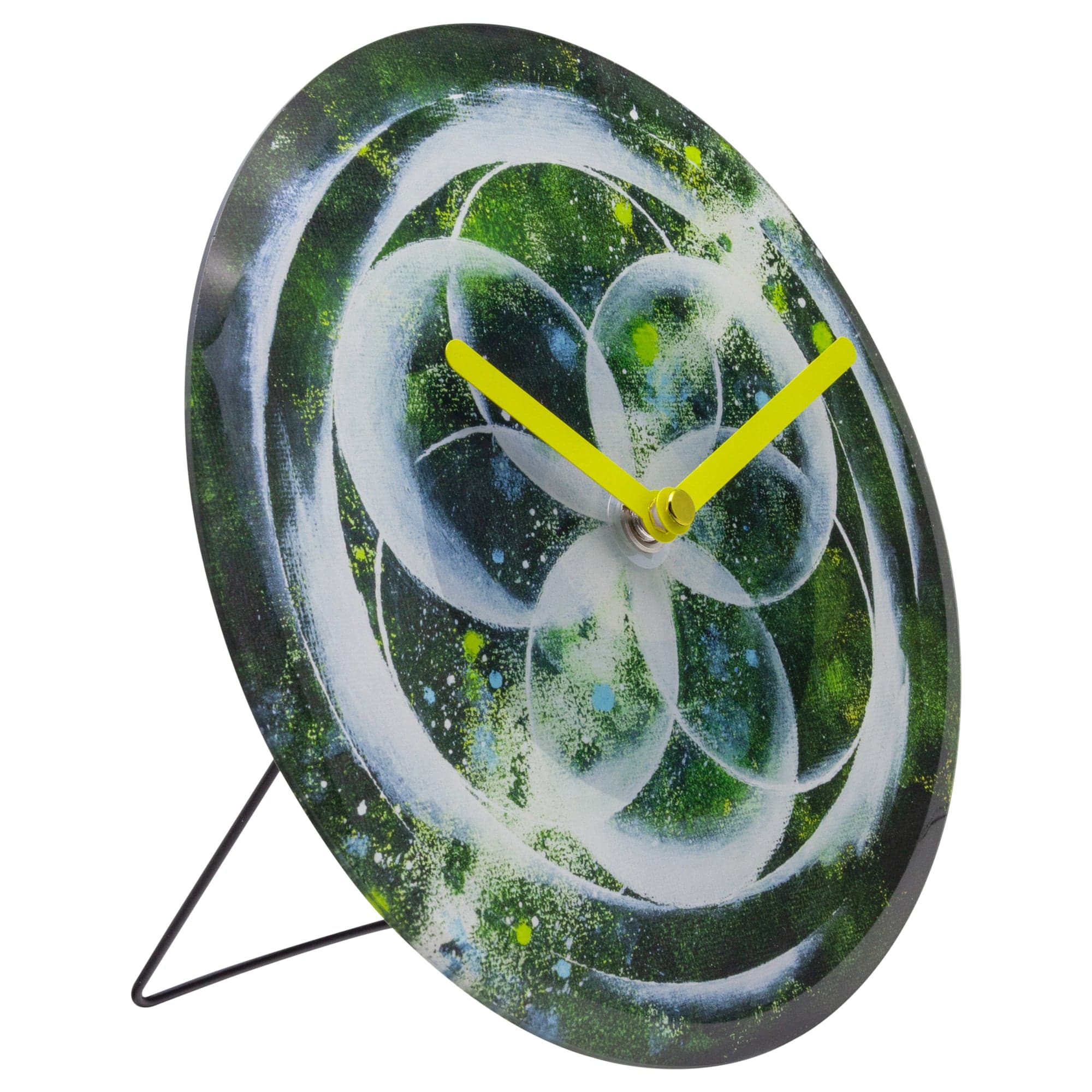nextime-cosmo-table-tisch-wanduhr-20-cm-glas-gr-n-lautlos image 2