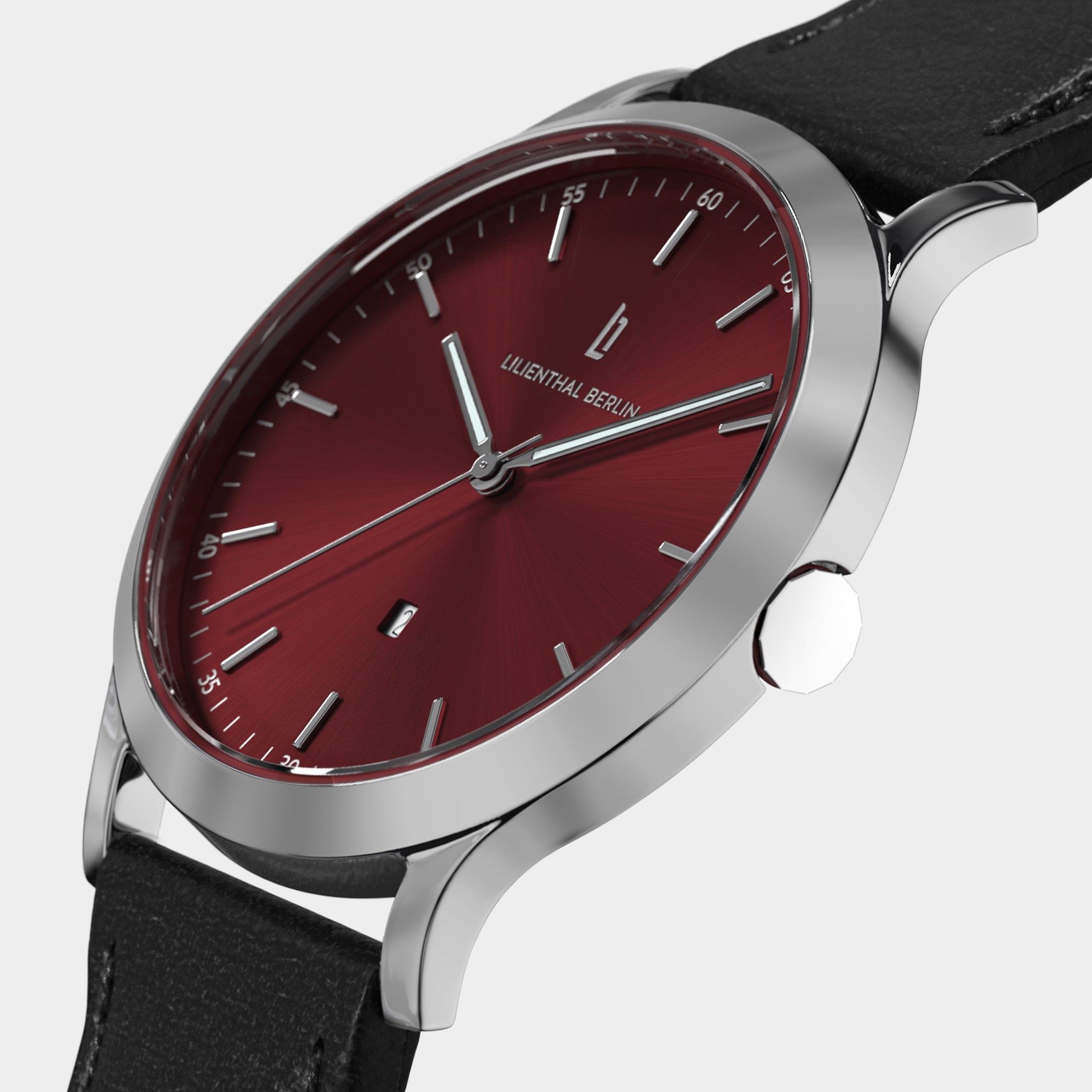 lilienthal-berlin-huxley-silver-bordeaux-armbanduhr-40-mm image 2