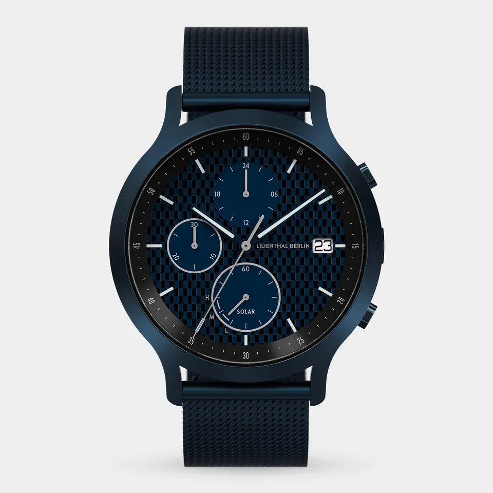 lilienthal-berlin-chronograph-solar-edition-ii-herrenuhr-carbon-edelstahl-mit-me image 1