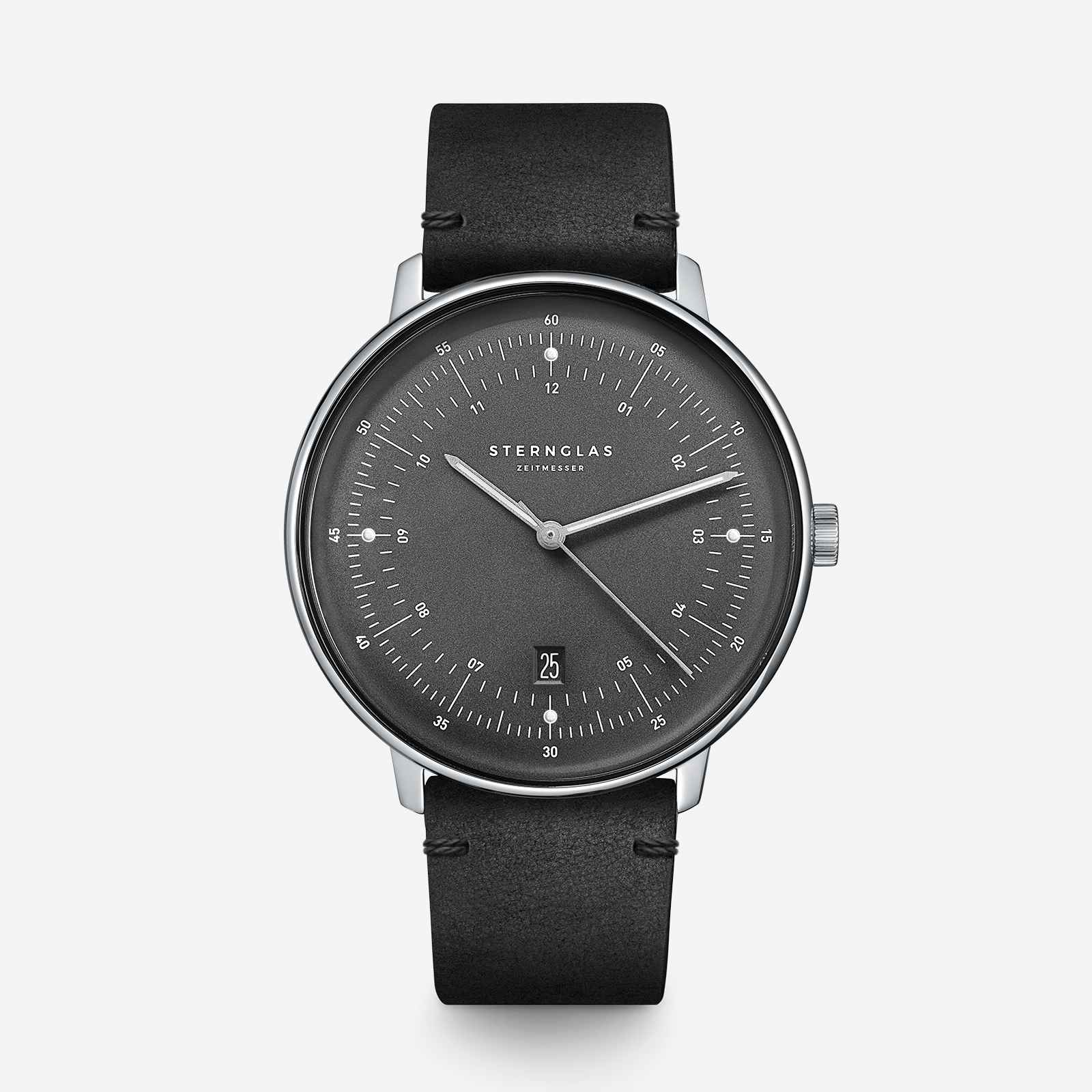 sternglas-hamburg-graphit-armbanduhr-42-mm-quarz image 1