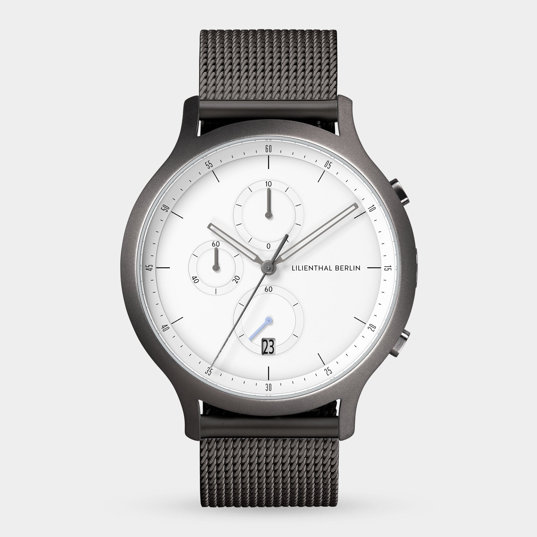 lilienthal-berlin-chronograph-dunkel-silber-wei image 1