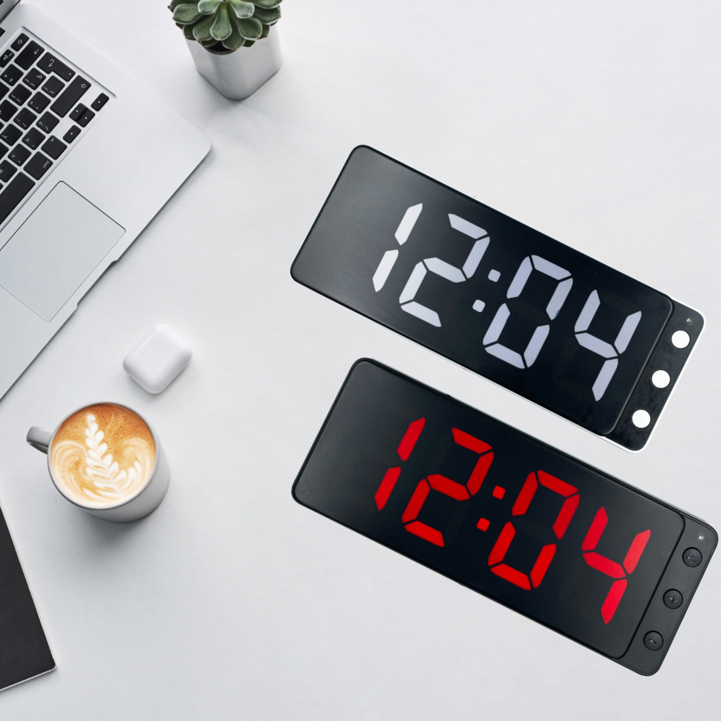 nextime-digital-clock-led-tisch-und-wanduhr-27-2x10-8x3-cm-abs-wei image 8