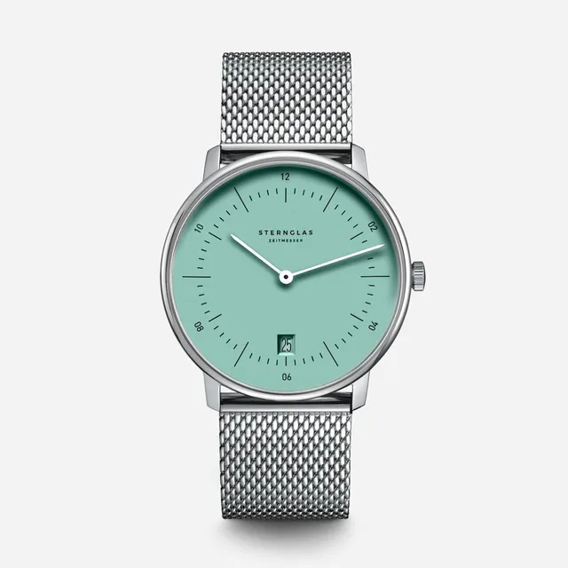 sternglas-naos-damenuhr-herrenuhr-t-rkis-38-mm-leder image 1