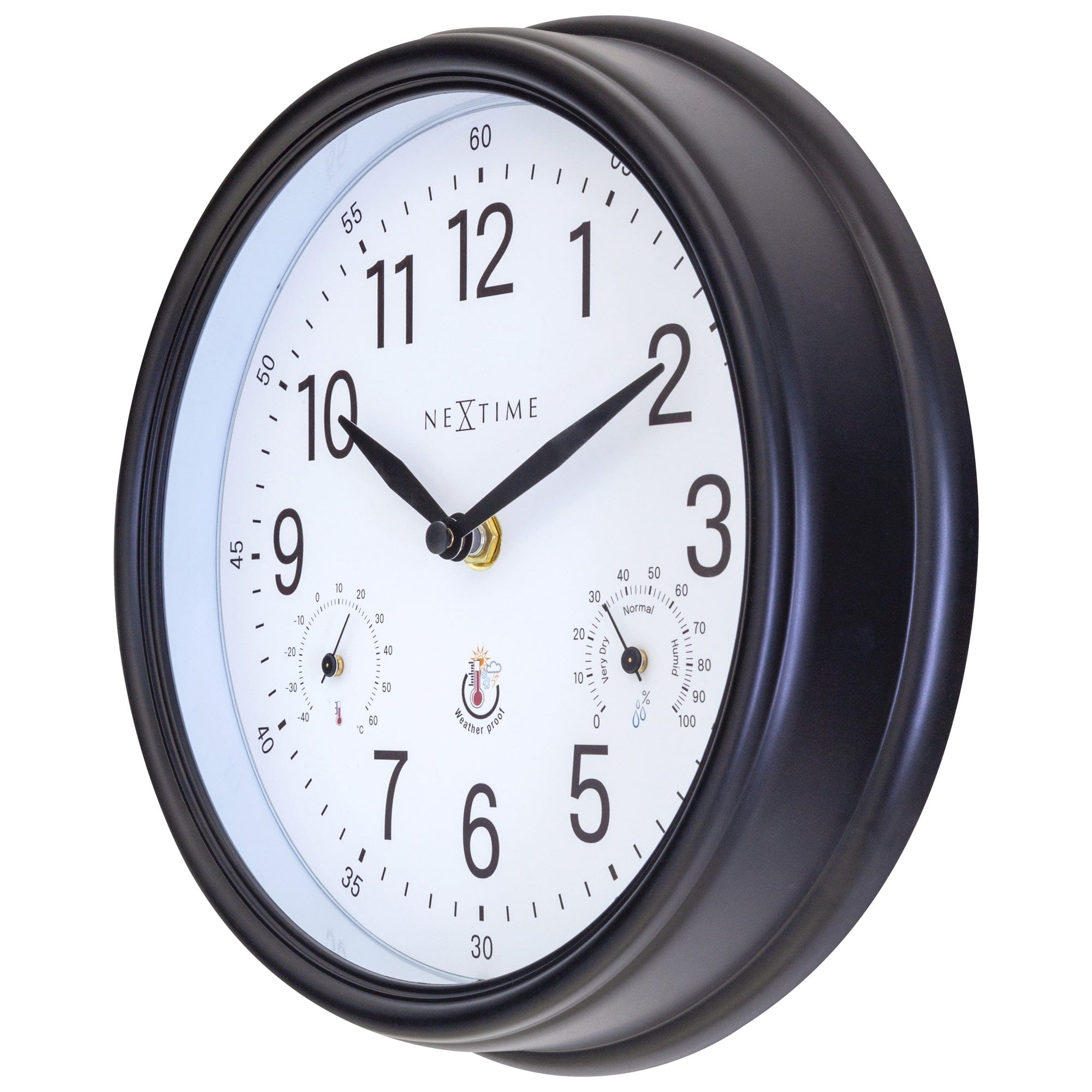 nextime-jasmine-wanduhr-23-5-cm-mit-wetterstation-wetterfest image 8