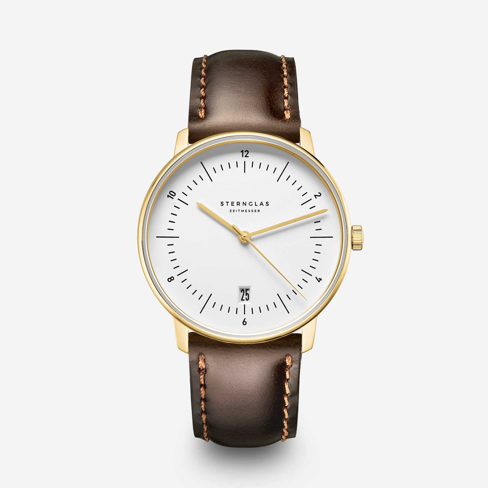 sternglas-naos-edition-heritage-quarz-uhr-38-mm-wei-gold-leder image 1
