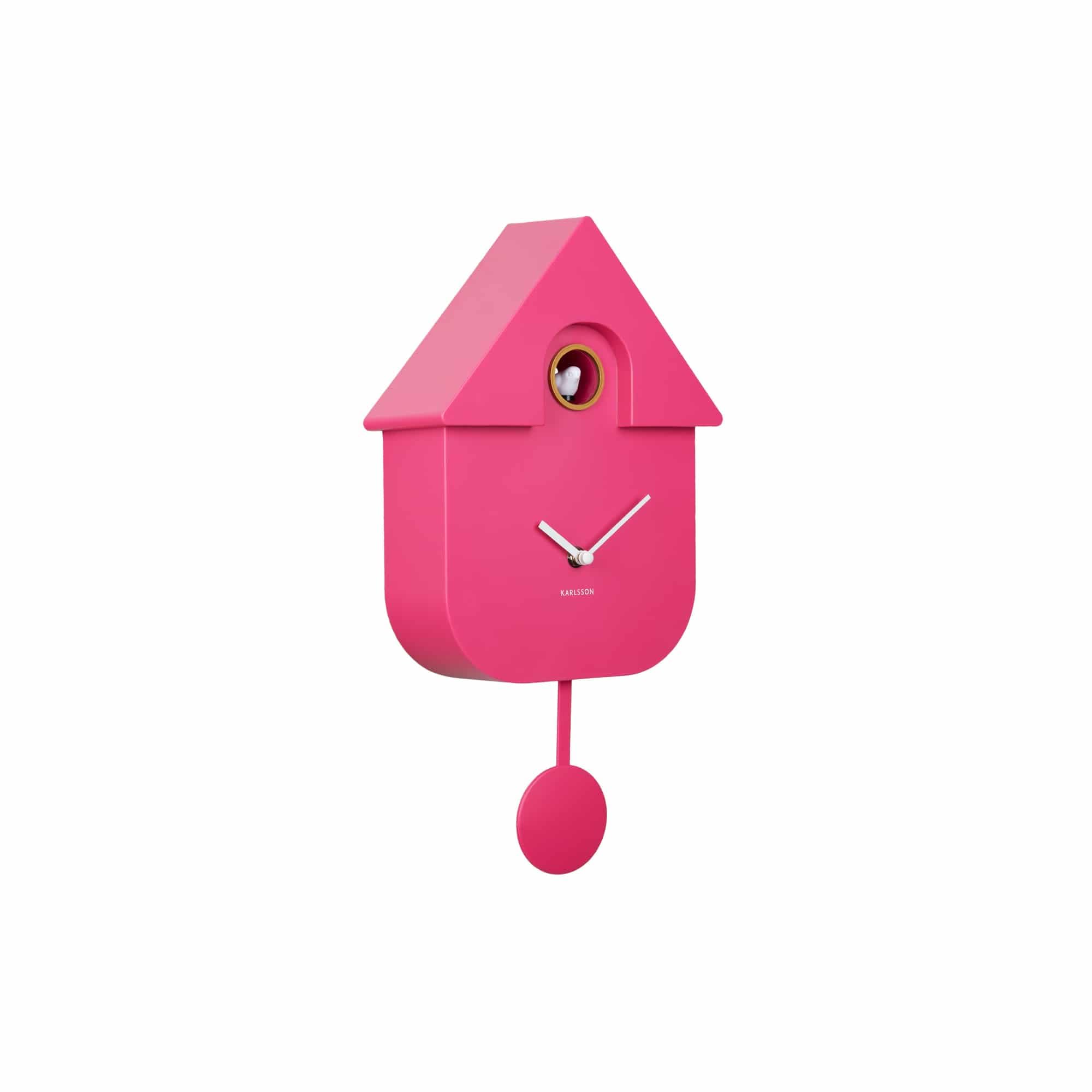 karlsson-modern-cuckoo-kuckucksuhr-rosa-21-5-x-41-cm-thermoplast image 1